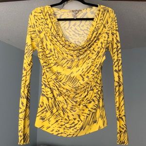 BCBG Sunshine Yellow Professional Top